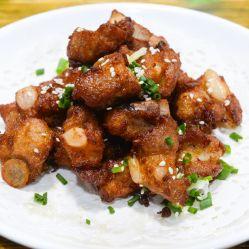 蒜香排骨图片,排骨诱人——家常美味蒜香排骨图鉴