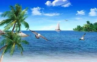 蓝天白云大海图片大全,自然风光摄影集锦