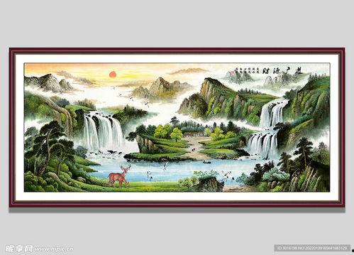 钻石山水画图片大全,钻石山水画艺术盛宴