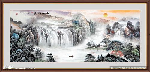 钻石山水画图片大全,钻石山水画艺术盛宴